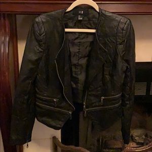 Faux leather jacket